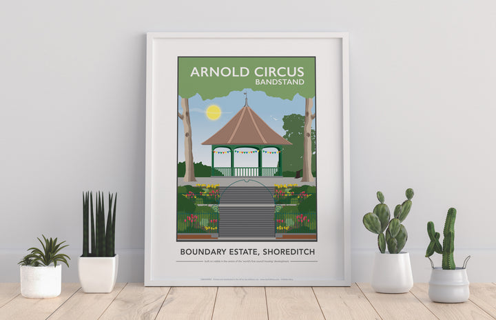 Arnold Circus Bandstand, Shoreditch, London - Art Print