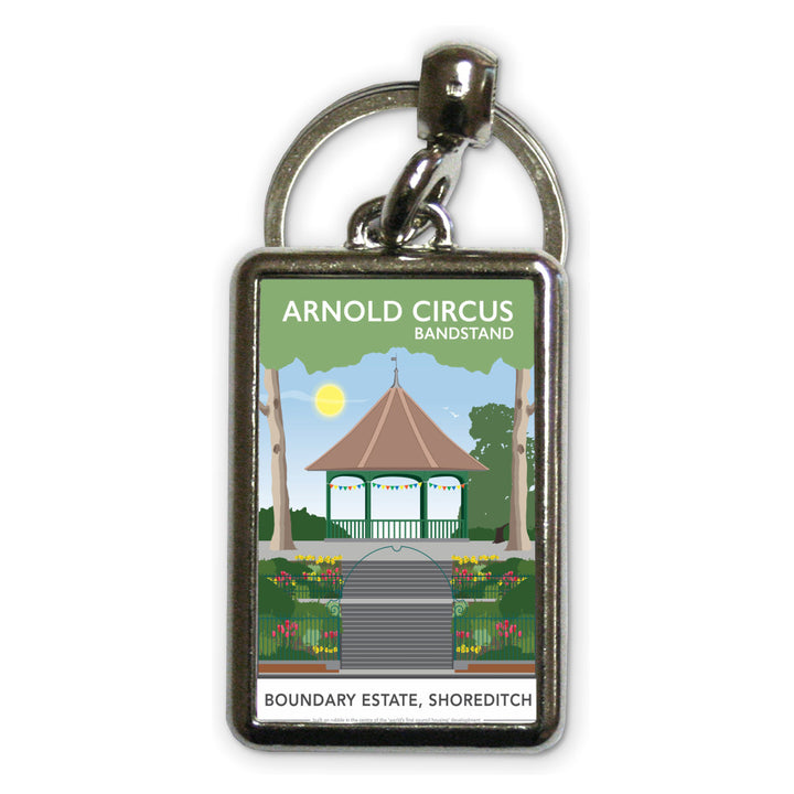 Arnold Circus Bandstand, Shoreditch, London Metal Keyring