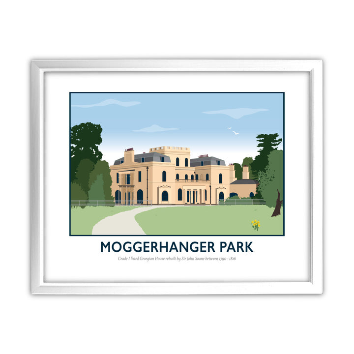 Moggerhanger Park, Sandy, Bedfordshire 11x14 Framed Print (White)