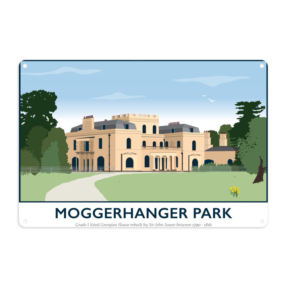 Moggerhanger Park, Sandy, Bedfordshire Metal Sign