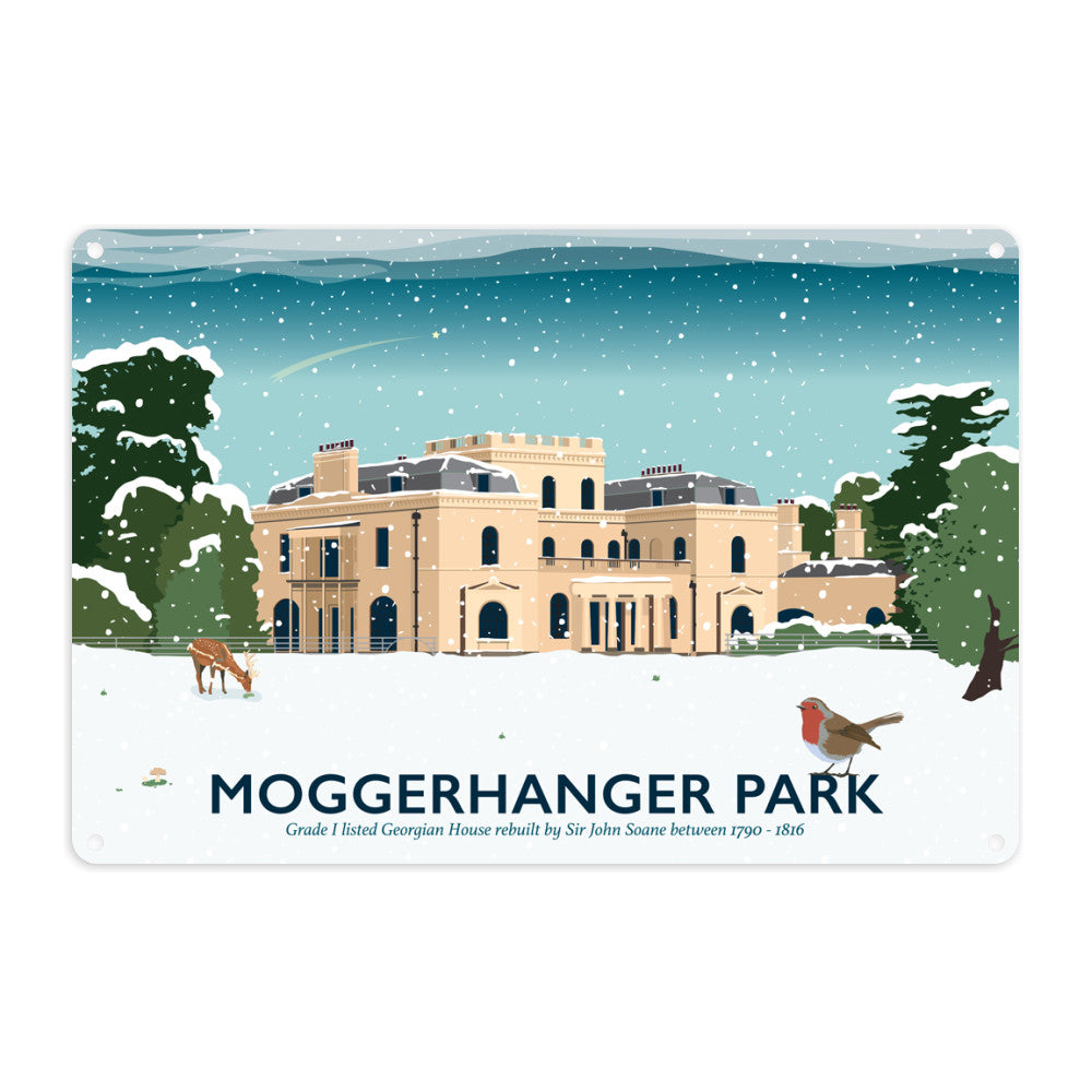 Moggerhanger Park, Sandy, Bedfordshire Metal Sign