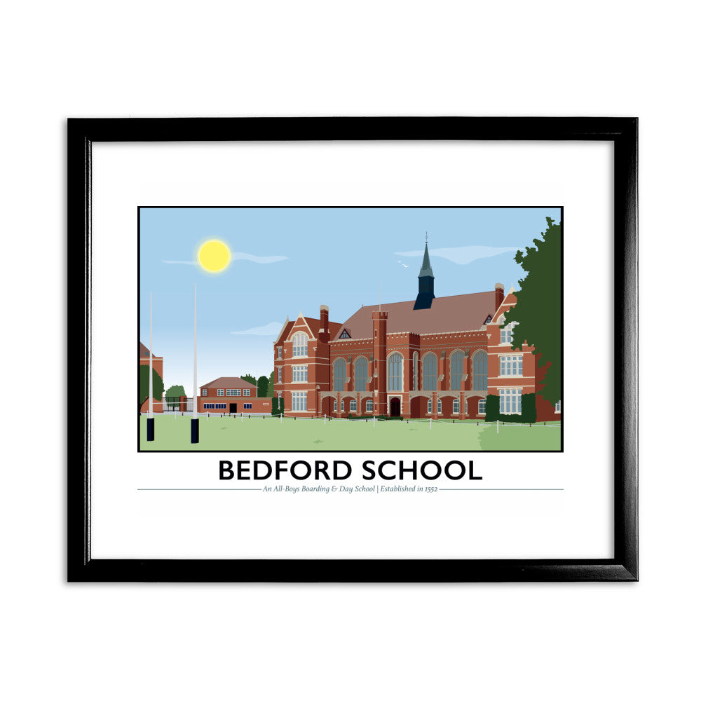 Bedford School, Bedfordshire - Art Print
