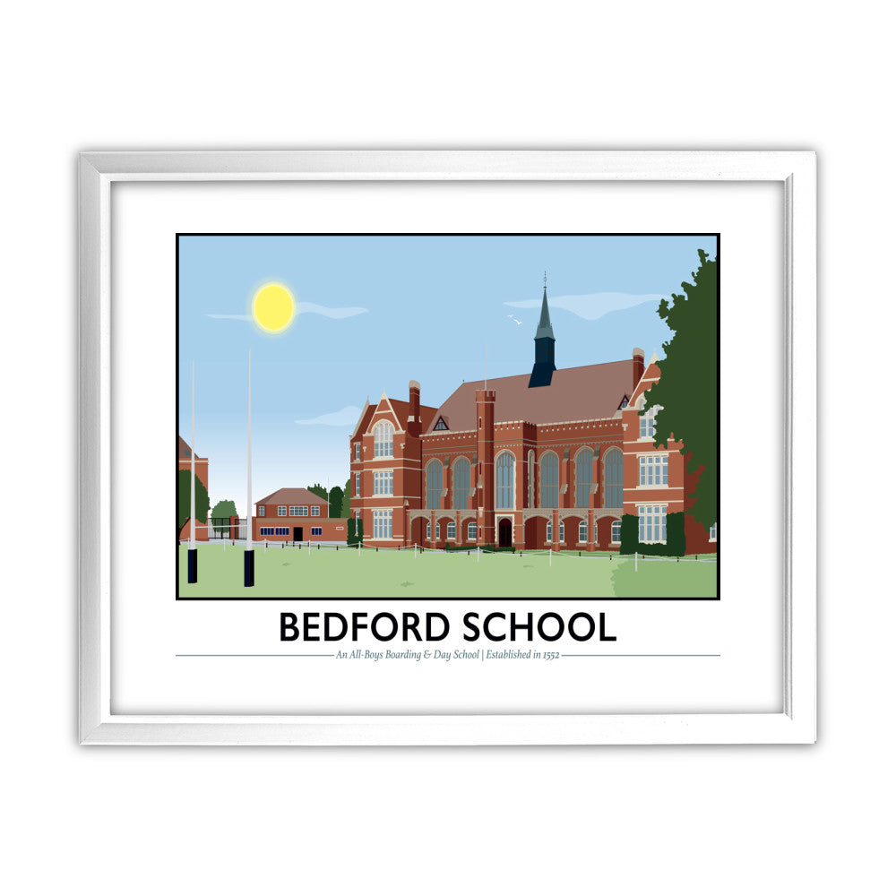 Bedford School, Bedfordshire - Art Print