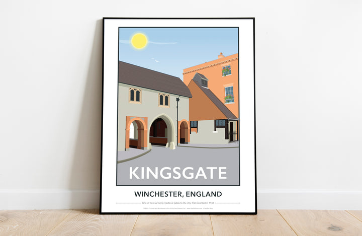 Kingsgate, Winchester, Hampshire - Art Print
