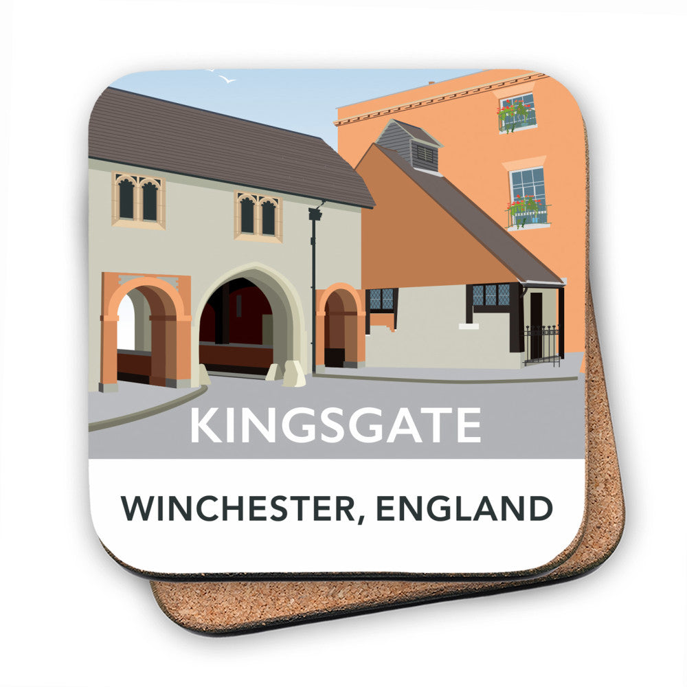 Kingsgate, Winchester, Hampshire MDF Coaster