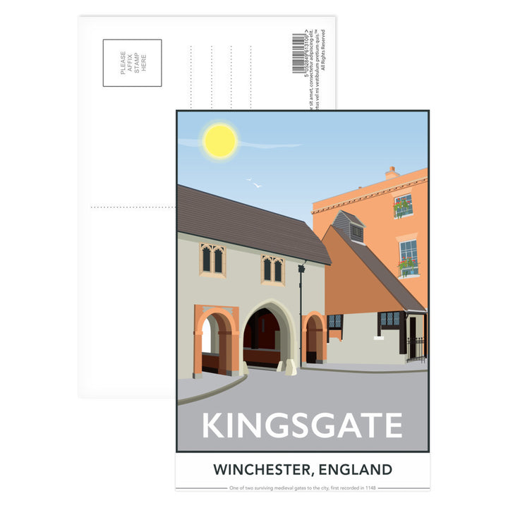 Kingsgate, Winchester, Hampshire Postcard Pack