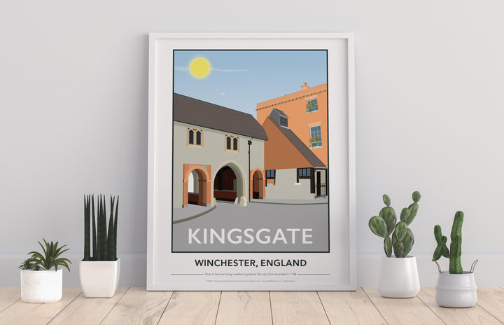 Kingsgate, Winchester, Hampshire - Art Print