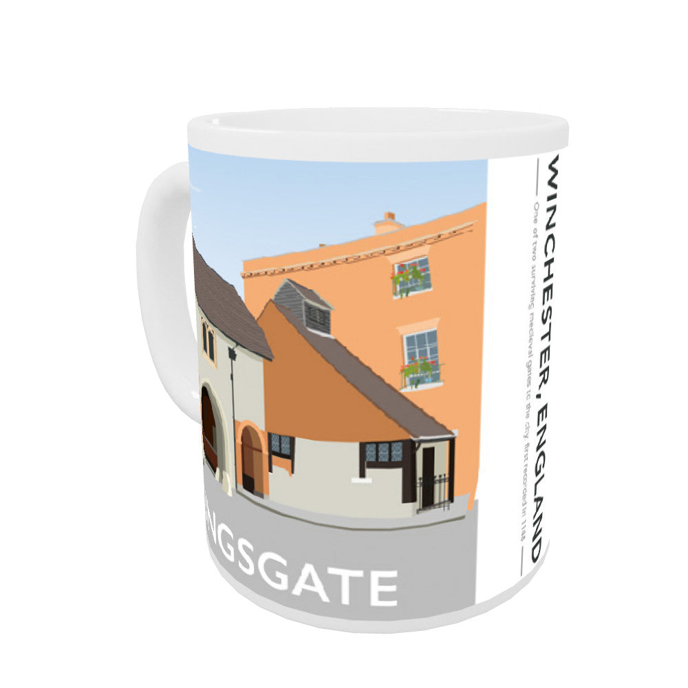 Kingsgate, Winchester, Hampshire Coloured Insert Mug
