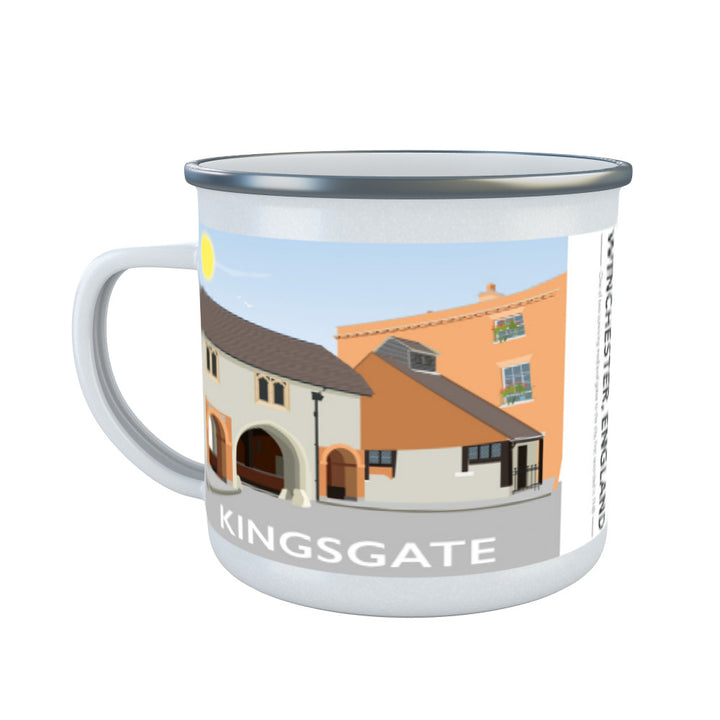 Kingsgate, Winchester, Hampshire Enamel Mug