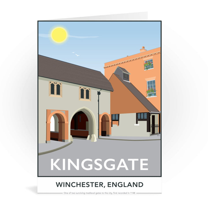 Kingsgate, Winchester, Hampshire Greeting Card 7x5