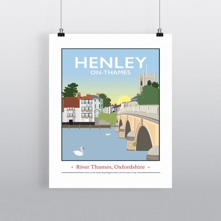 Henley on Thames, Henley On Thames, Oxfordshire 90x120cm Fine Art Print