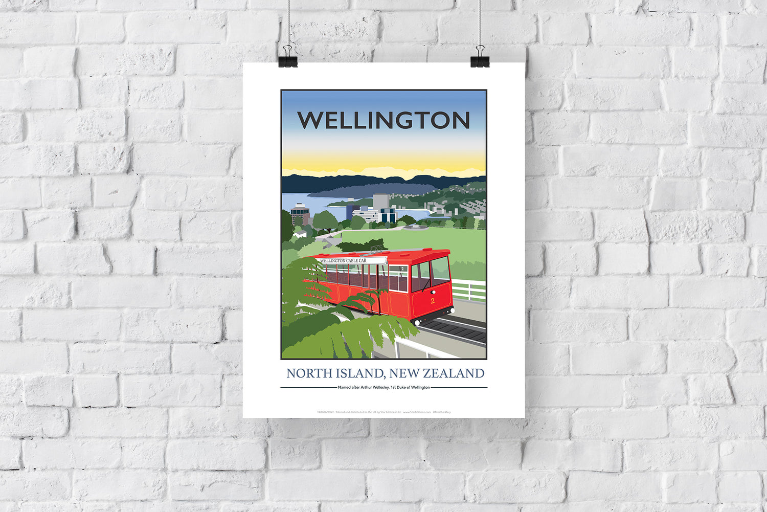 Wellington, North Island, New Zealand - Art Print