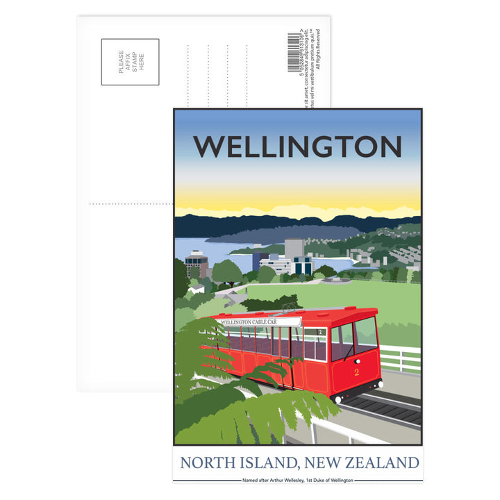 Wellington, North Island, New Zealand Postcard Pack
