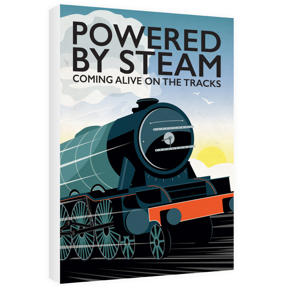 Powered By Steam, 60cm x 80cm Canvas