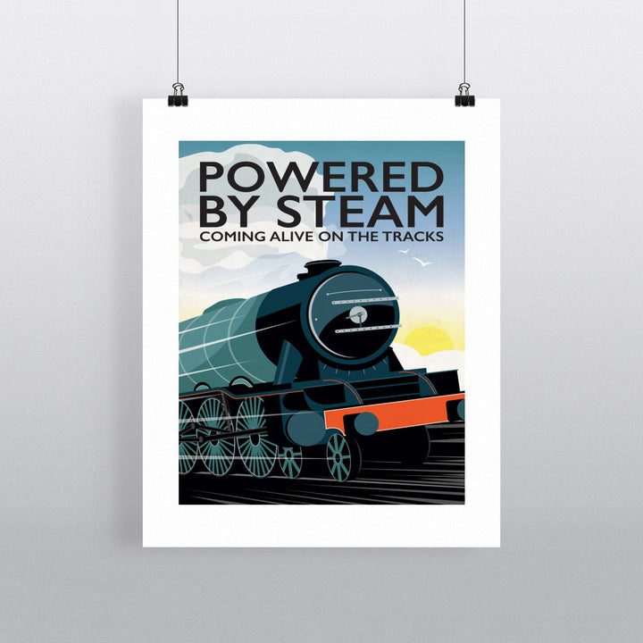 Powered By Steam, 90x120cm Fine Art Print