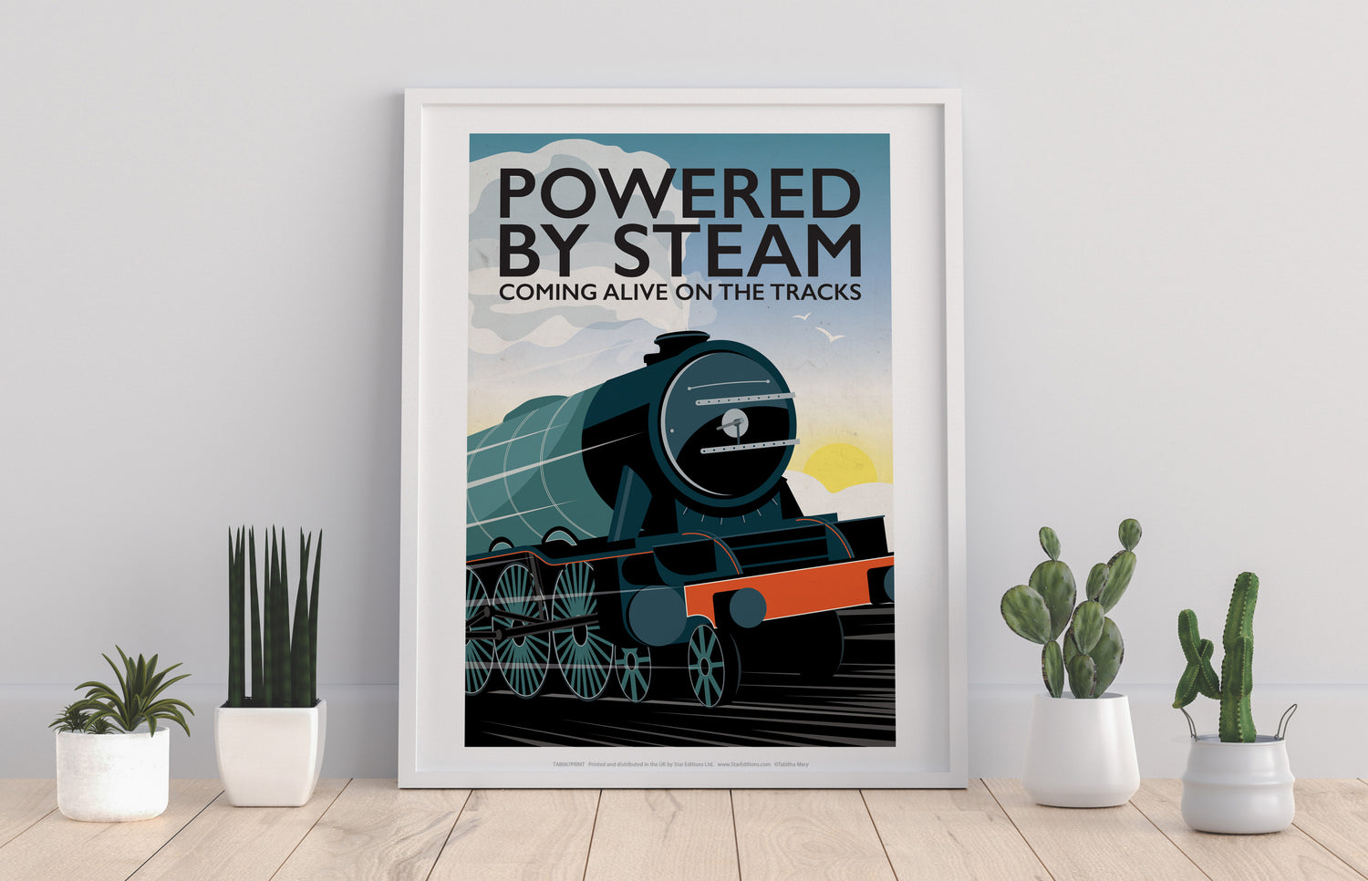 Powered By Steam, - Art Print