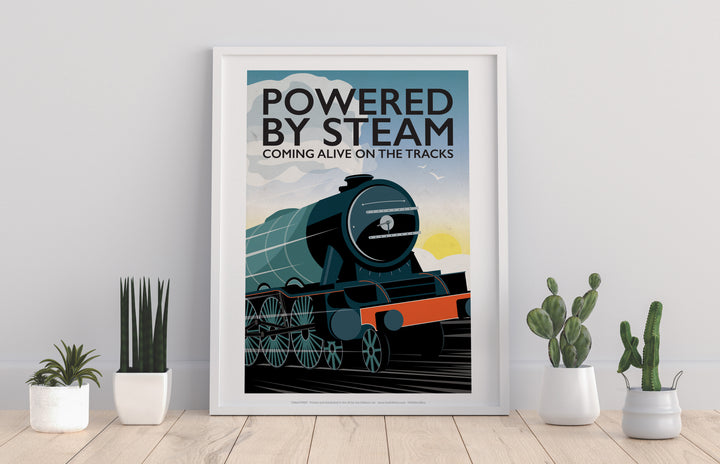 Powered By Steam, - Art Print