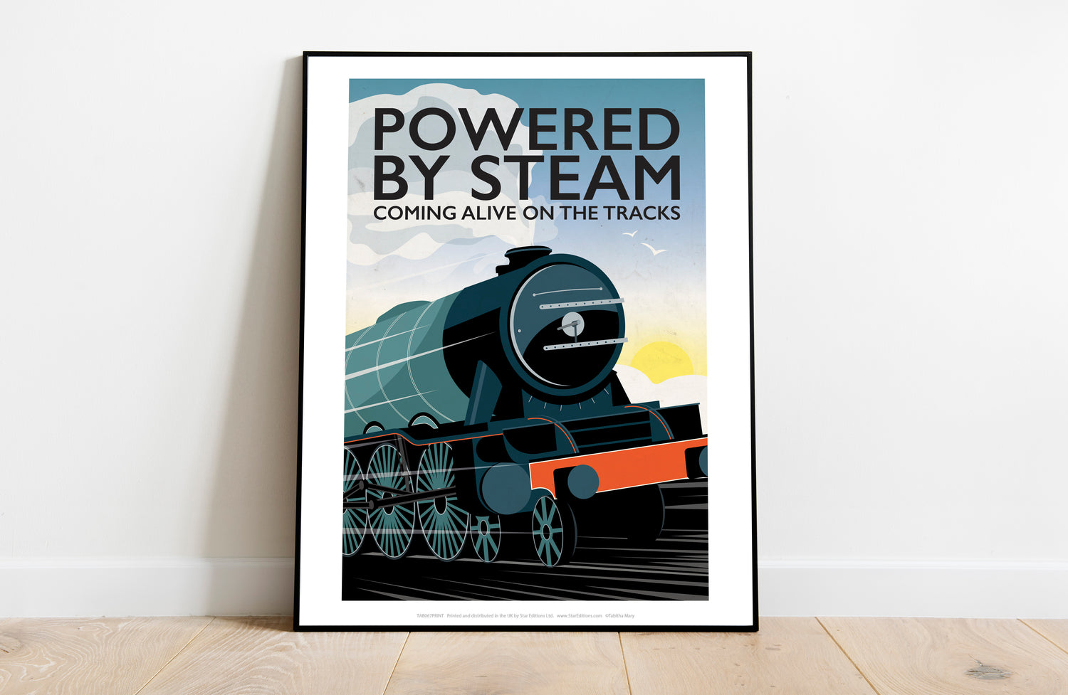 Powered By Steam, - Art Print