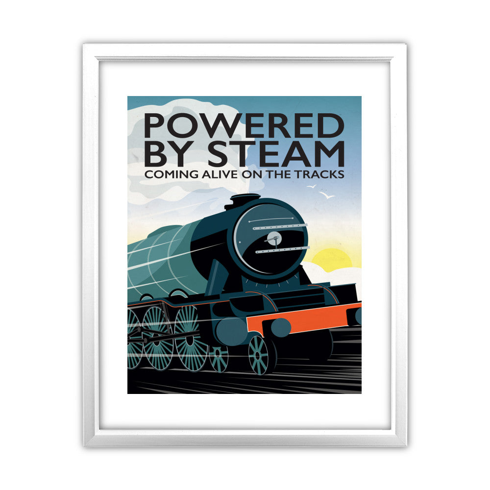 Powered By Steam, - Art Print