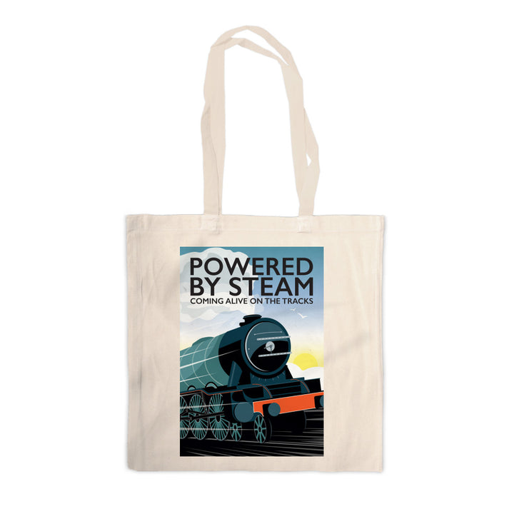 Powered By Steam, Canvas Tote Bag