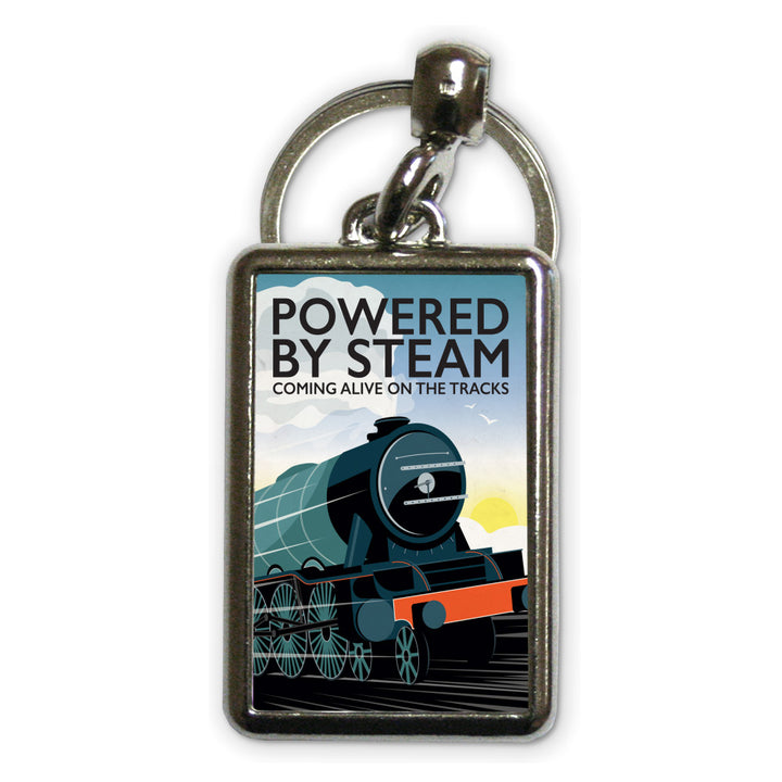 Powered By Steam, Metal Keyring