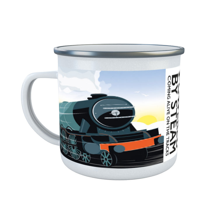 Powered By Steam, Enamel Mug