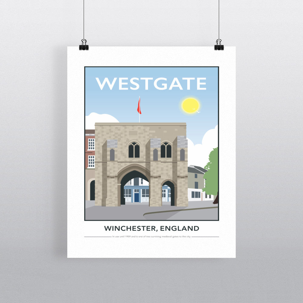 Westgate, Winchester, Hampshire - Art Print