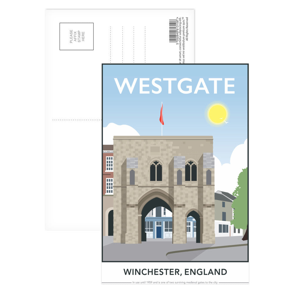 Westgate, Winchester, Hampshire Postcard Pack