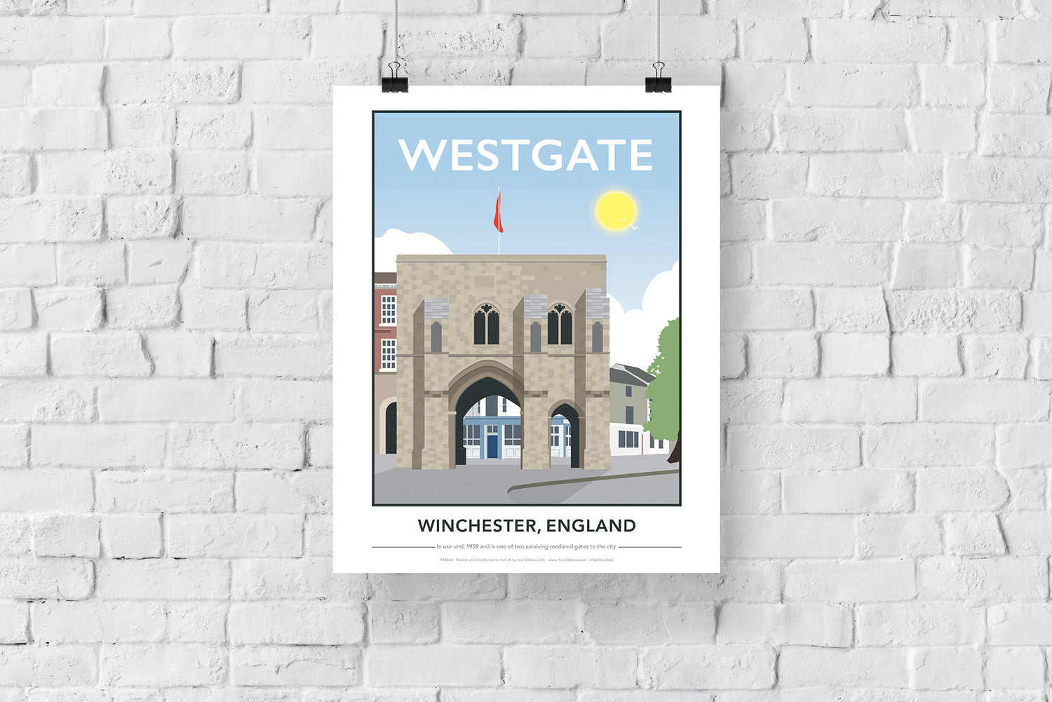 Westgate, Winchester, Hampshire - Art Print