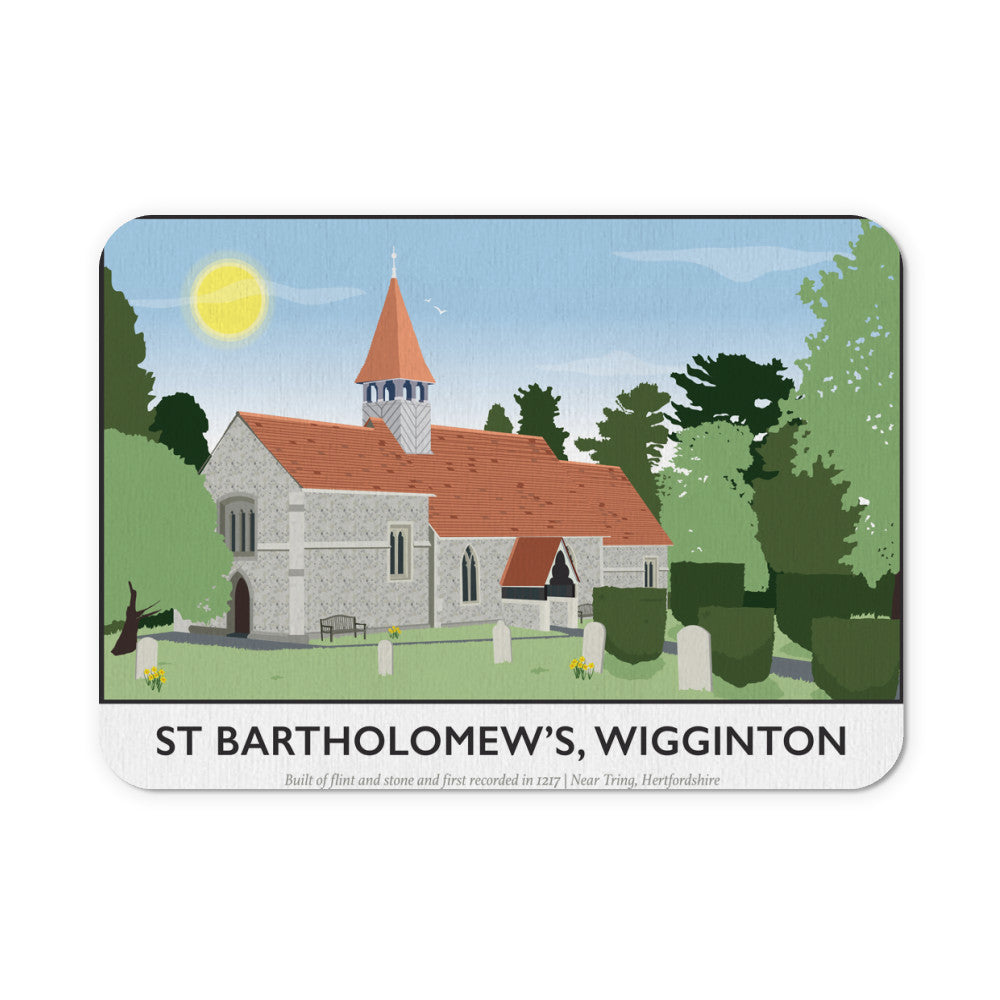 St Bartholomews Church, Wiggington, Hertfordshire Mouse mat