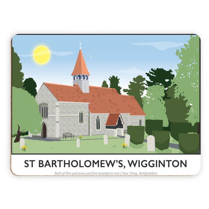St Bartholomews Church, Wiggington, Hertfordshire Placemat