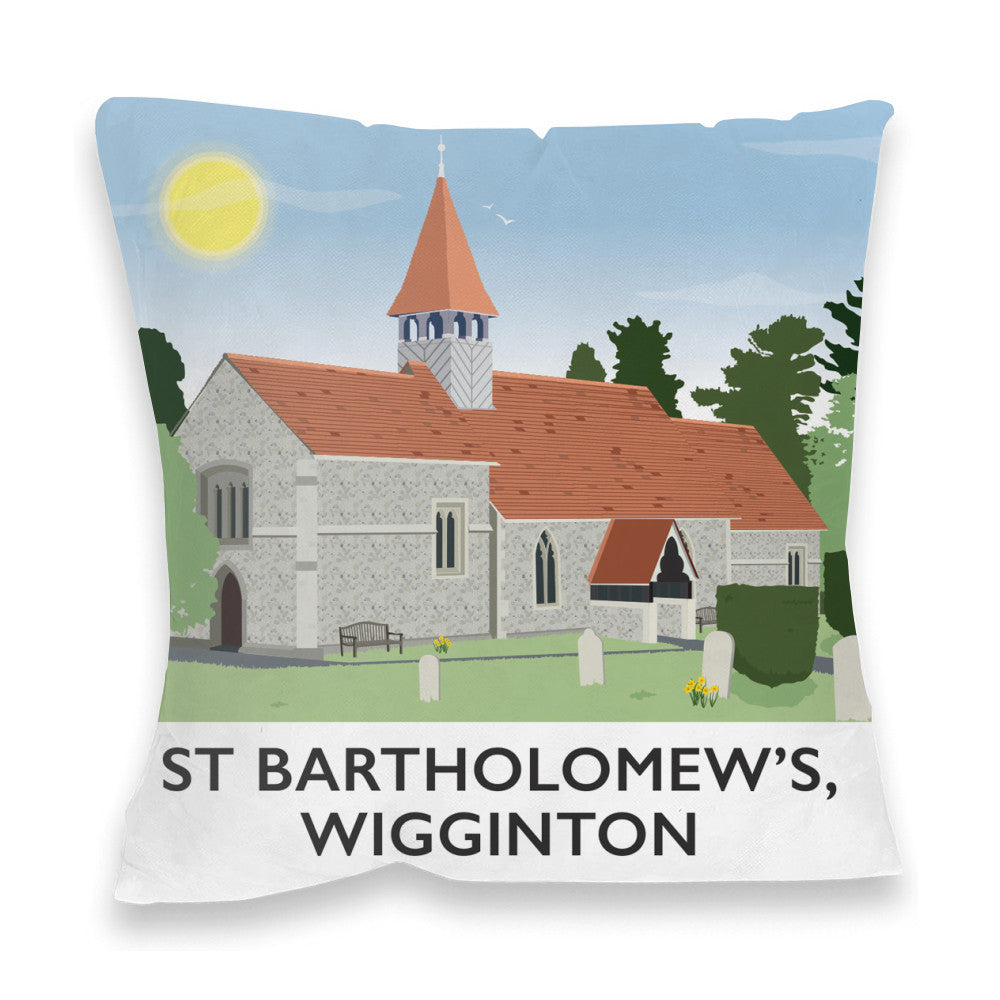 St Bartholomews Church, Wiggington, Hertfordshire Fibre Filled Cushion