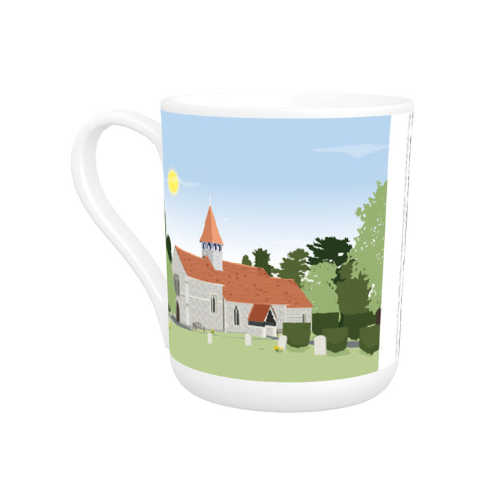 St Bartholomews Church, Wiggington, Hertfordshire Bone China Mug