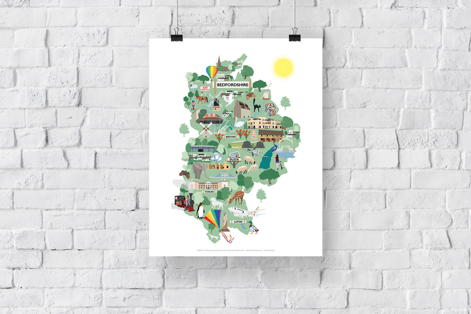 Bedfordshire - Art Print