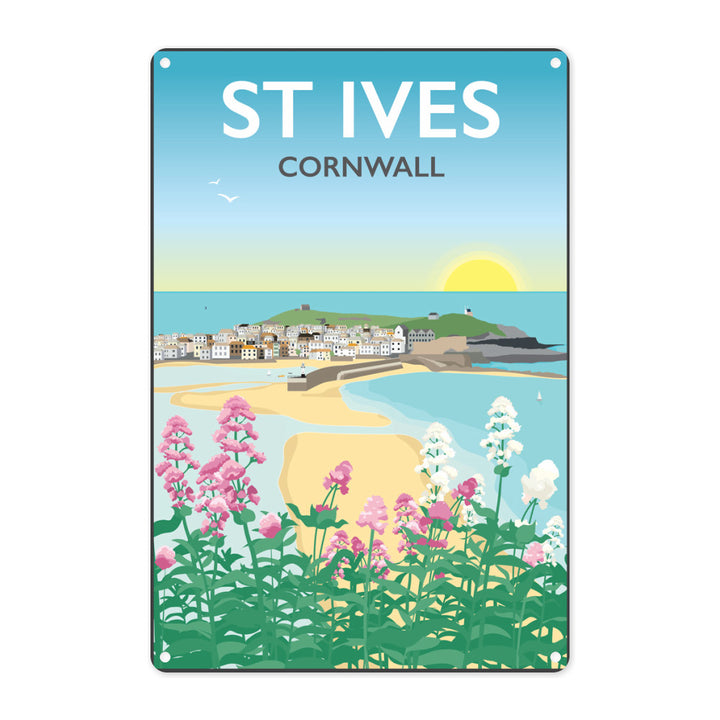 St Ives, Cornwall Metal Sign