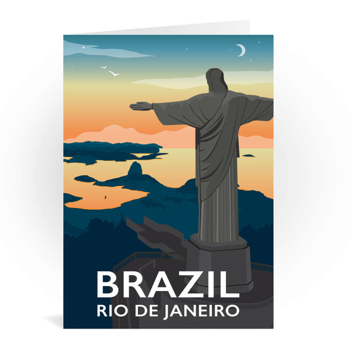 Rio De Janiero, Brazil Greeting Card 7x5