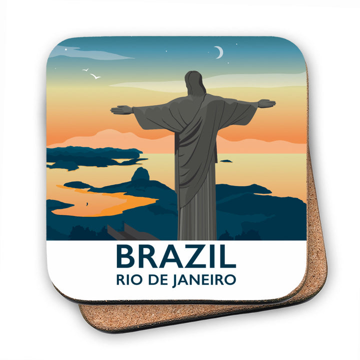 Rio De Janiero, Brazil MDF Coaster