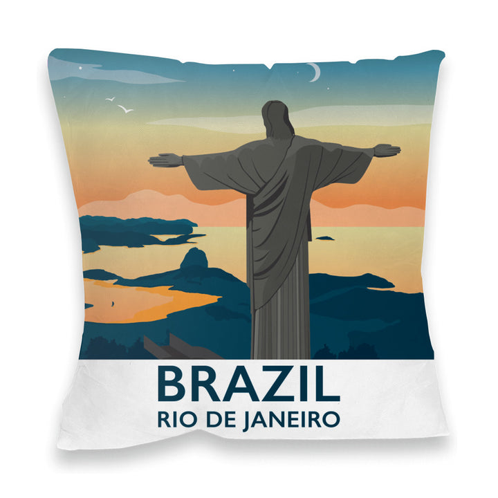 Rio De Janiero, Brazil Fibre Filled Cushion