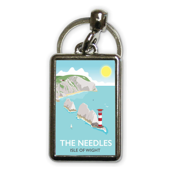 The Needles, Isle of Wight Metal Keyring