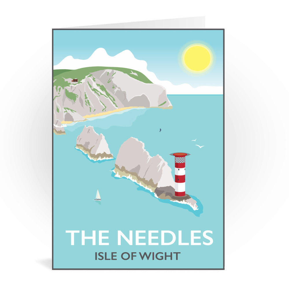 The Needles, Isle of Wight Greeting Card 7x5