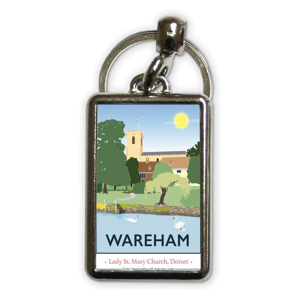 Wareham, Dorset Metal Keyring