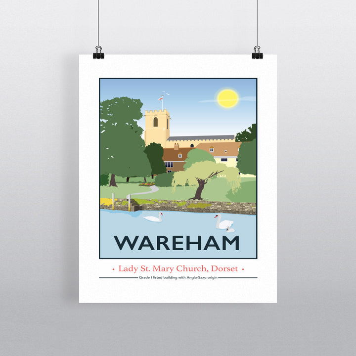 Wareham, Dorset 90x120cm Fine Art Print