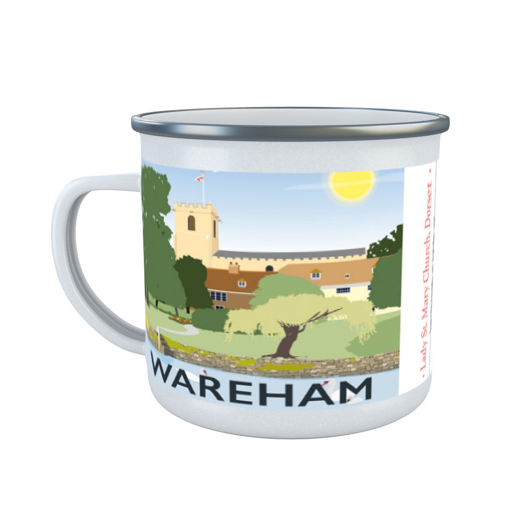 Wareham, Dorset Enamel Mug