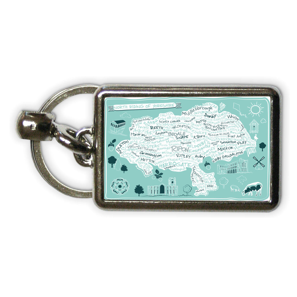 Map of the North Riding of Yorkshire, Metal Keyring