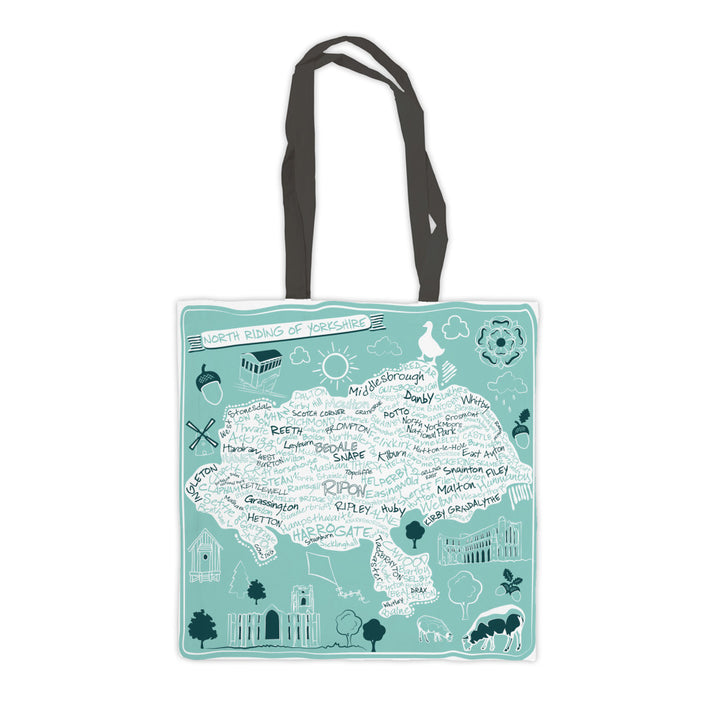 Map of the North Riding of Yorkshire, Premium Tote Bag
