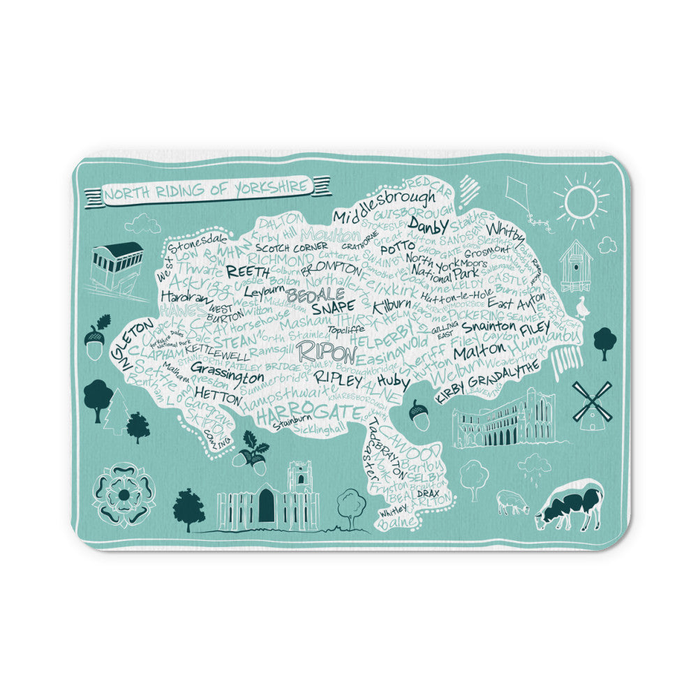 Map of the North Riding of Yorkshire, Mouse mat