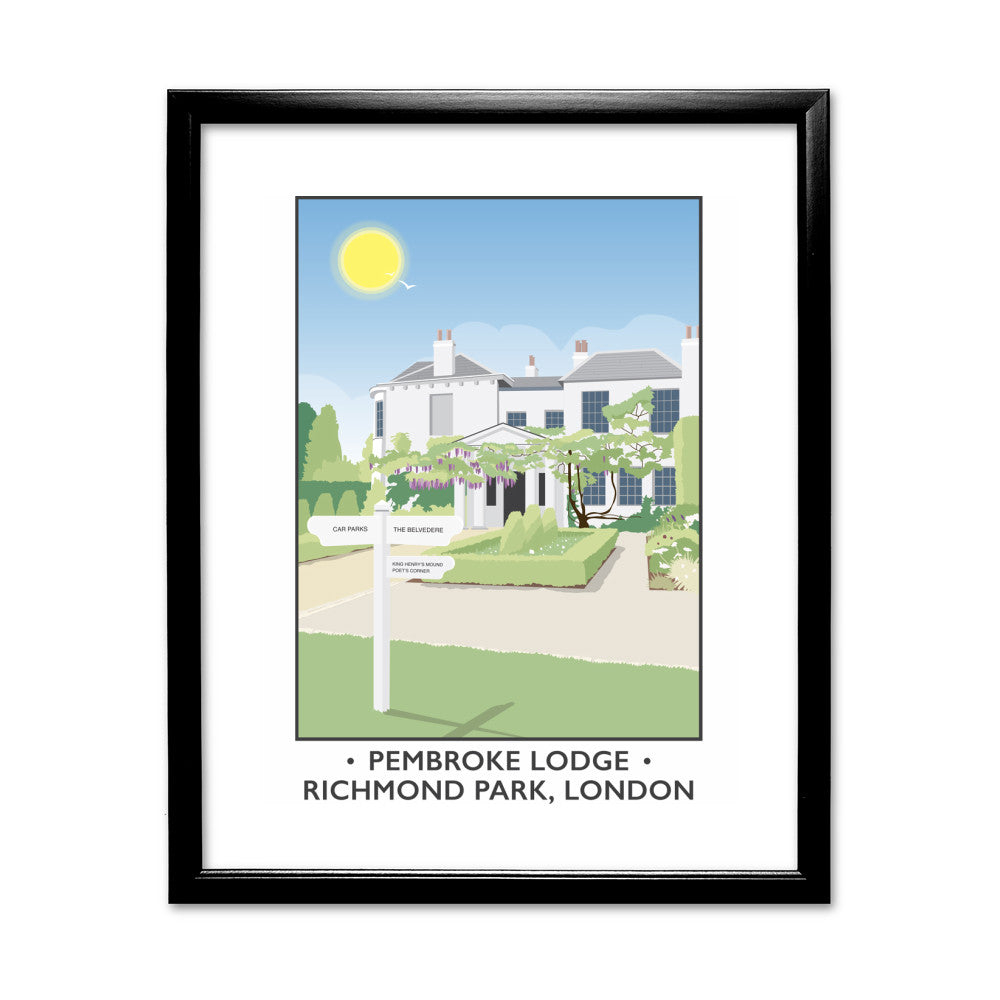 Pembroke Lodge, Richmond Park, London - Art Print