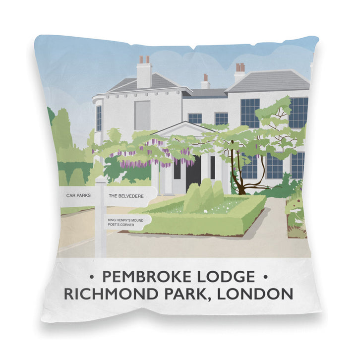 Pembroke Lodge, Richmond Park, London Fibre Filled Cushion