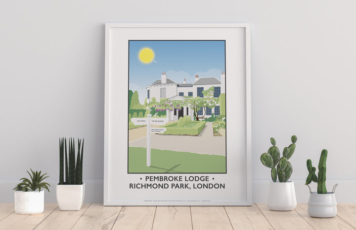 Pembroke Lodge, Richmond Park, London - Art Print