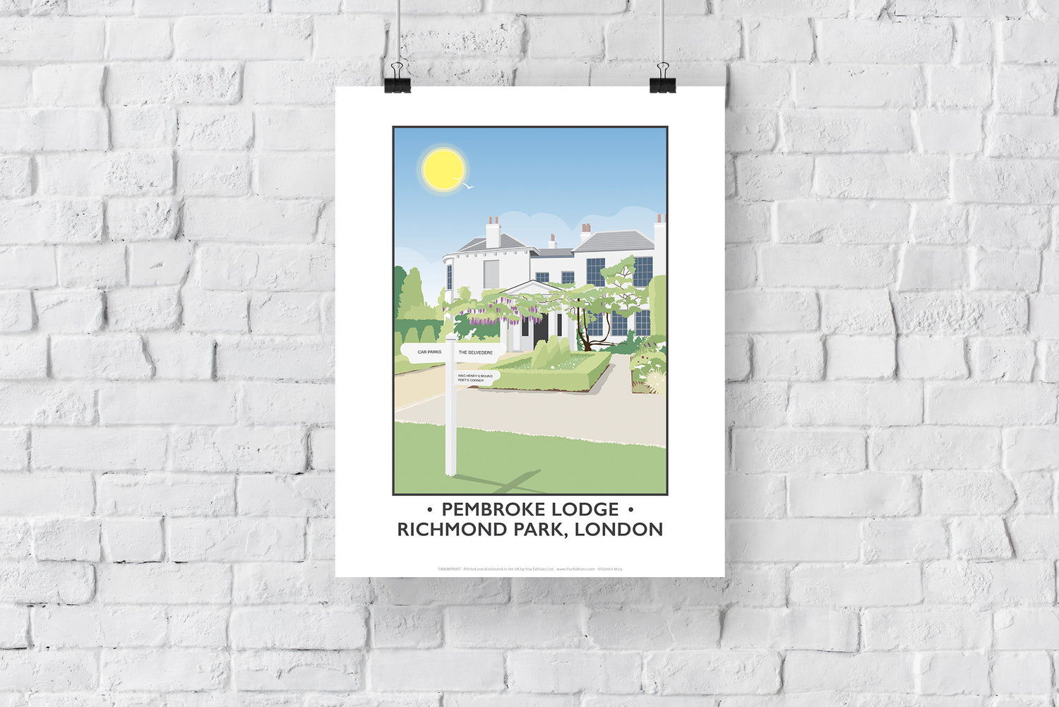 Pembroke Lodge, Richmond Park, London - Art Print